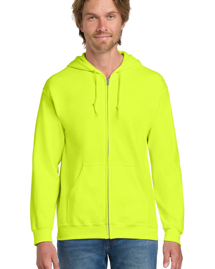 Gildan - Heavy Blend Full-Zip Hooded Sweatshirt. 18600 - Safety Green