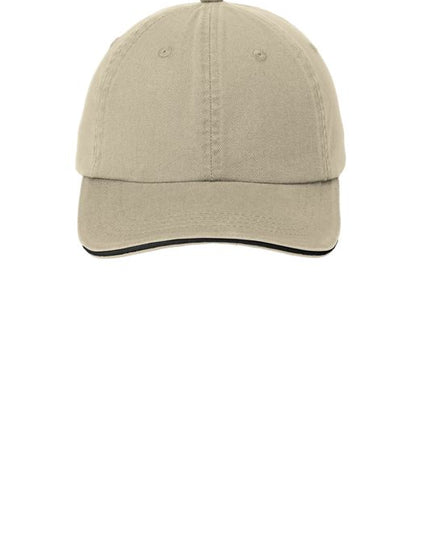 Port Authority Sandwich Bill Cap with Striped Closure C830