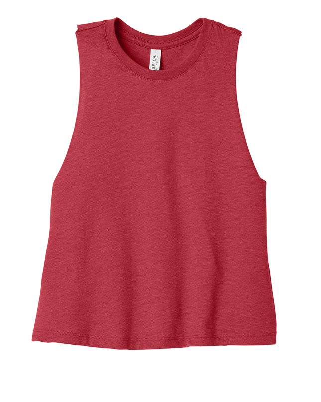 BELLA+CANVAS  Women's Racerback Cropped Tank. BC6682
