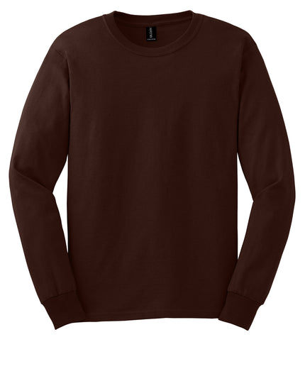 Gildan Ultra Cotton Long Sleeve T-Shirt - Dark Chocolate alternate view