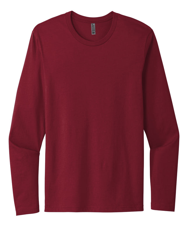 Next Level Cotton Long Sleeve Tee - Cardinal alternate view