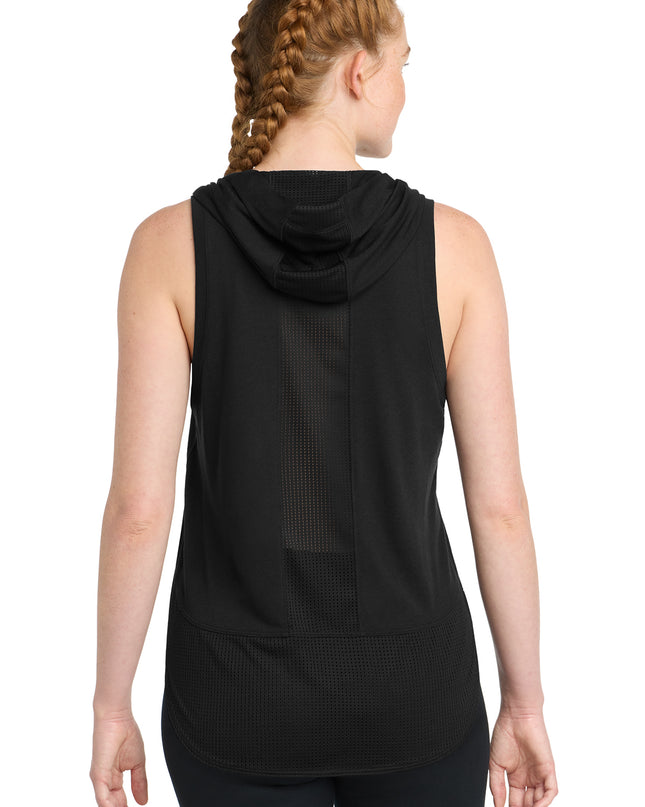 Sport-Tek  Women's PosiCharge  Tri-Blend Wicking Draft Hoodie Tank. LST410