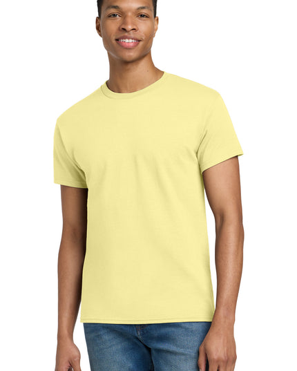 Gildan - Ultra Cotton 100% US Cotton T-Shirt.  2000 - Cornsilk