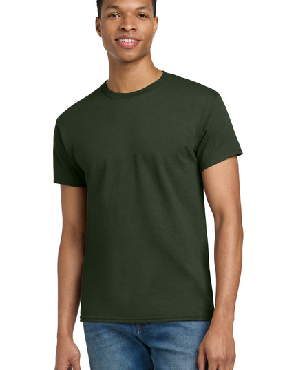 Gildan - Ultra Cotton 100% US Cotton T-Shirt.  2000 - Forest Green