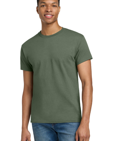 Gildan - Ultra Cotton 100% US Cotton T-Shirt.  2000 - Military Green