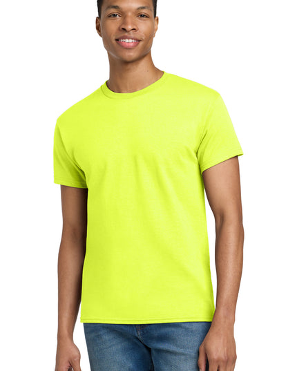 Gildan - Ultra Cotton 100% US Cotton T-Shirt.  2000 - Safety Green