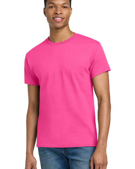 Gildan - Ultra Cotton 100% US Cotton T-Shirt.  2000 - Safety Pink