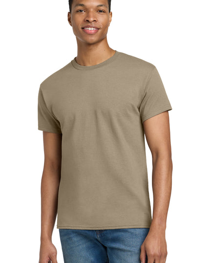 Gildan - Ultra Cotton 100% US Cotton T-Shirt.  2000 - Tan
