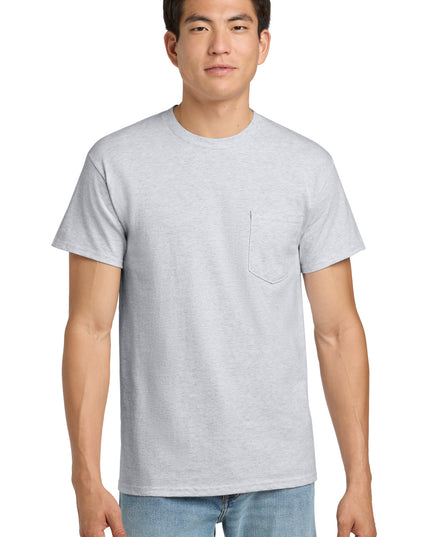 Gildan - Ultra Cotton 100% US Cotton T-Shirt with Pocket.  2300 - Ash