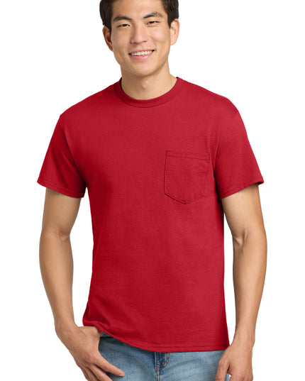Gildan - Ultra Cotton 100% US Cotton T-Shirt with Pocket.  2300 - Red