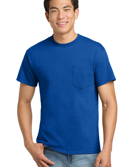 Gildan - Ultra Cotton 100% US Cotton T-Shirt with Pocket.  2300 - Royal