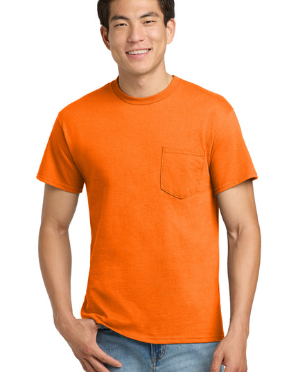 Gildan - Ultra Cotton 100% US Cotton T-Shirt with Pocket.  2300 - S. Orange
