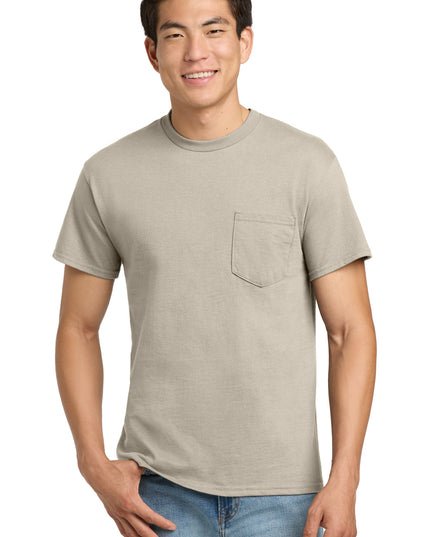 Gildan - Ultra Cotton 100% US Cotton T-Shirt with Pocket.  2300 - Sand