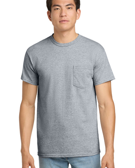 Gildan - Ultra Cotton 100% US Cotton T-Shirt with Pocket.  2300 - Sport Grey
