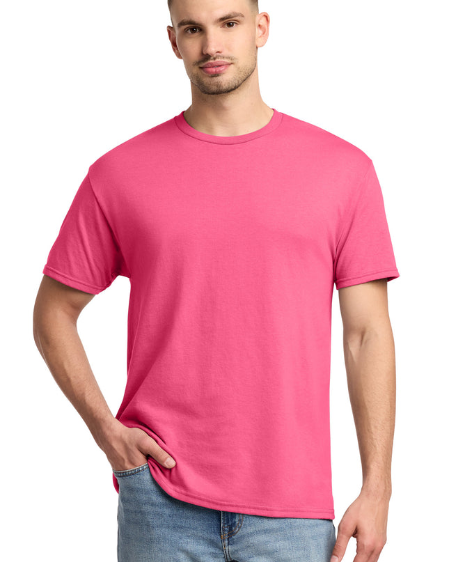 Jerzees -  Dri-Power 50/50 Cotton/Poly T-Shirt.  29M - Neon Pink