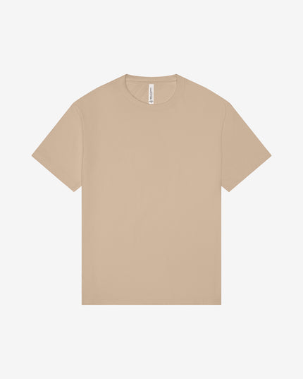 BELLA+CANVAS Drop Shoulder Heavyweight Tee Tan Front