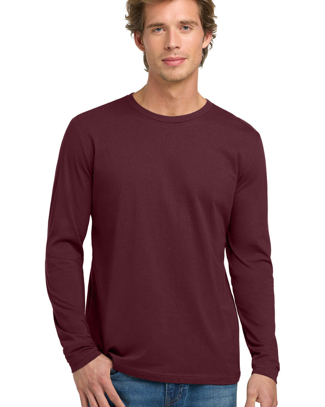Next Level Cotton Long Sleeve Tee - Maroon