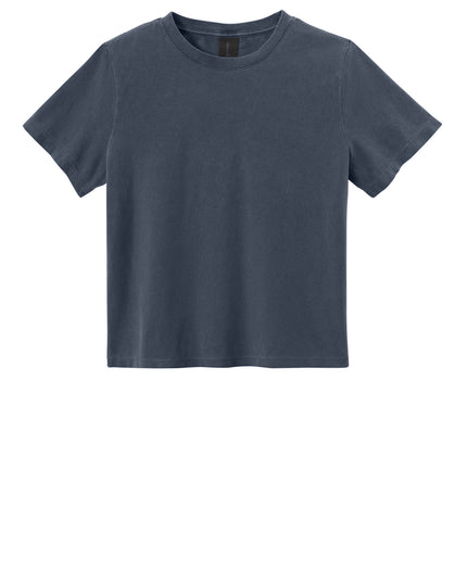 BELLA+CANVAS Women's Heavyweight Garment-Dyed Tee Washed Navy Front