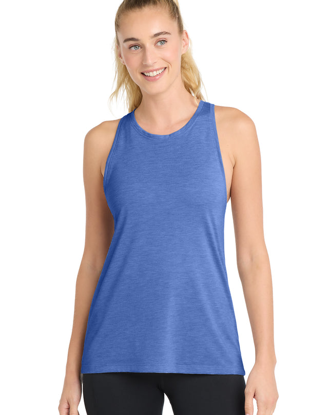 Sport-Tek  Women's PosiCharge  Tri-Blend Wicking Tank. LST402