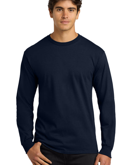 Gildan Ultra Cotton Long Sleeve T-Shirt - Navy