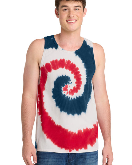 Port & Co Tie-Dye Tank Top.  PC147TT