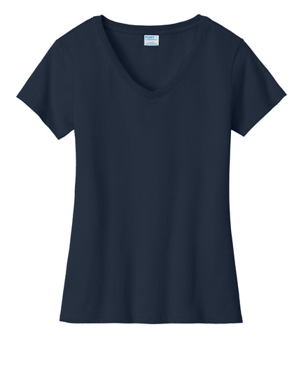 Port & Company Women's Fan Favorite V-Neck Tee Deep Navy