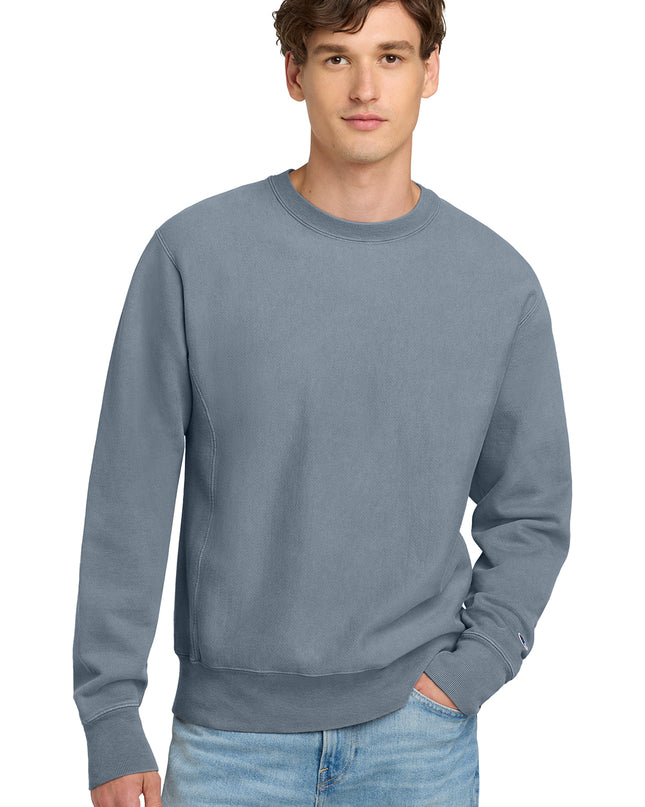 Champion  Reverse Weave  Garment-Dyed Crewneck Sweatshirt. GDS149