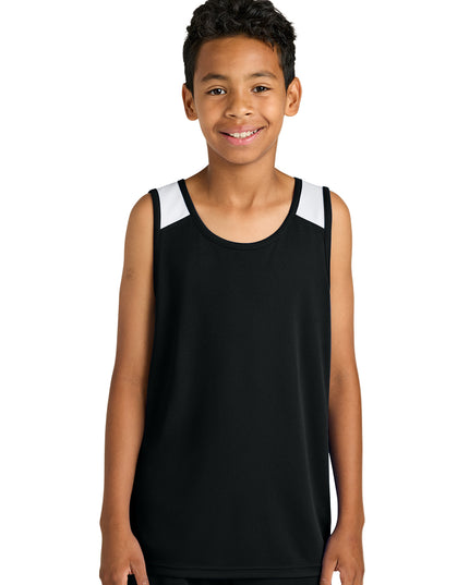 Sport-Tek Youth Club Track Tank YST446