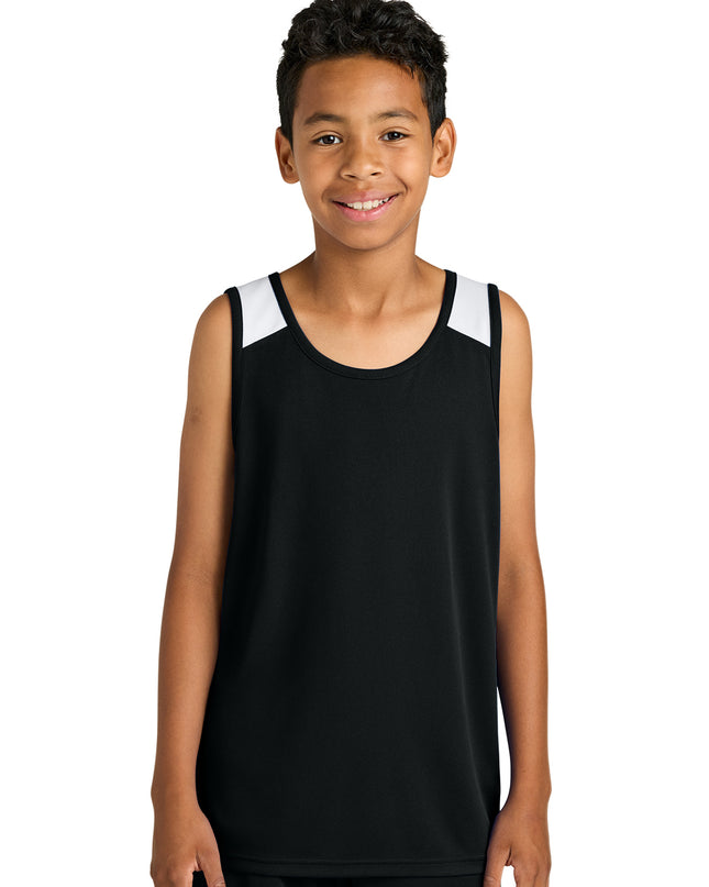 Sport-Tek Youth Club Track Tank YST446