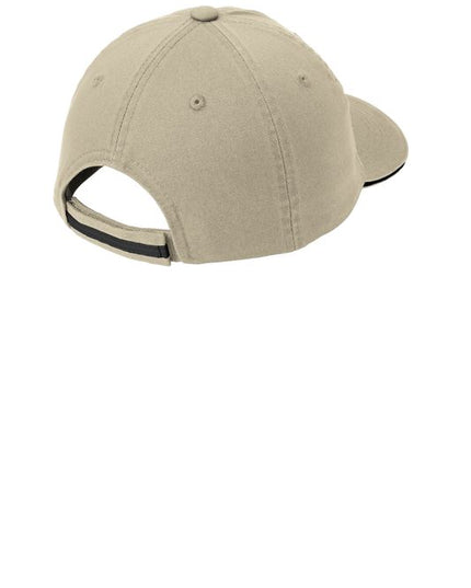 Port Authority Sandwich Bill Cap with Striped Closure C830