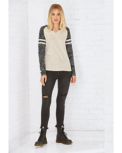 LAT Ladies' Gameday Mash-Up Long Sleeve Fine Jersey T-Shirt