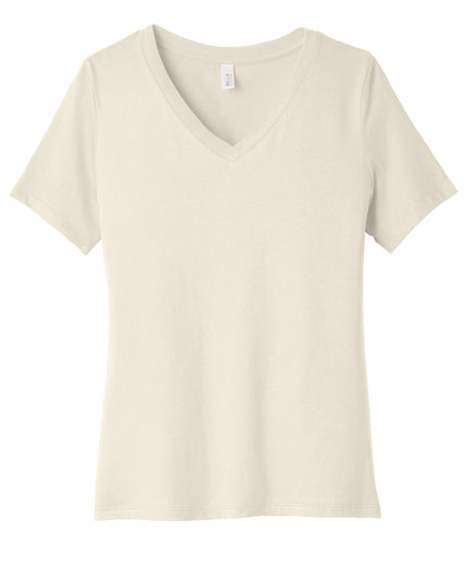 BELLA+CANVAS Women's Jersey V-Neck Tee Natural