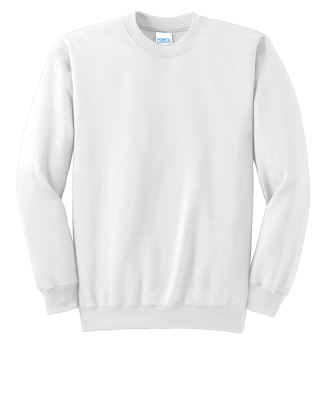 Port & Co Essential Fleece Crewneck Sweatshirt.  PC90