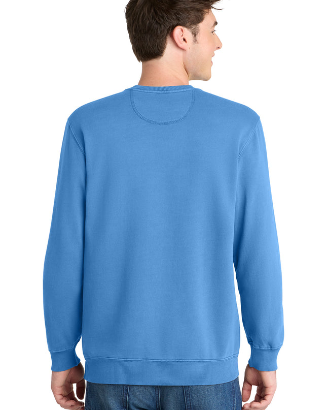 Port & Co Beach Wash Garment-Dyed Crewneck Sweatshirt PC098