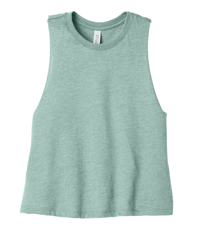 BELLA+CANVAS  Women's Racerback Cropped Tank. BC6682