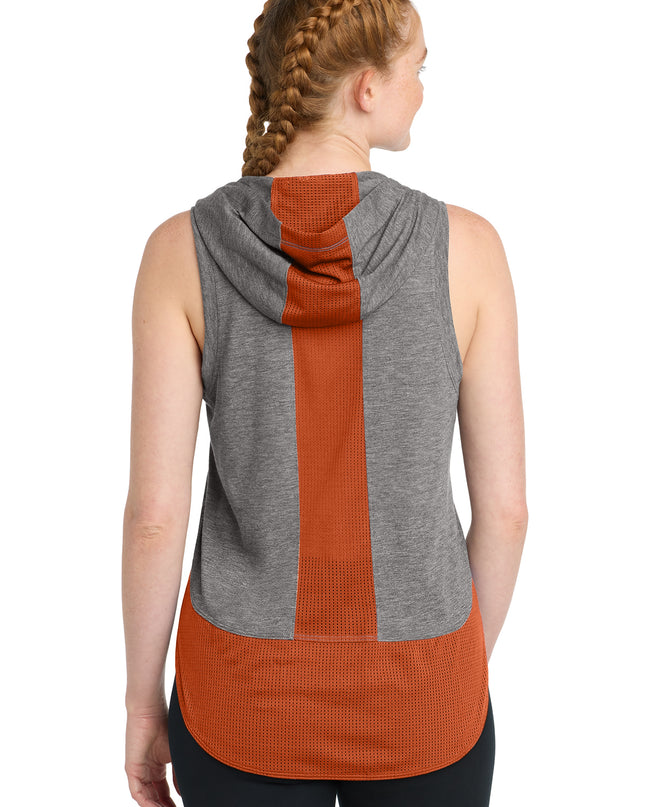 Sport-Tek  Women's PosiCharge  Tri-Blend Wicking Draft Hoodie Tank. LST410