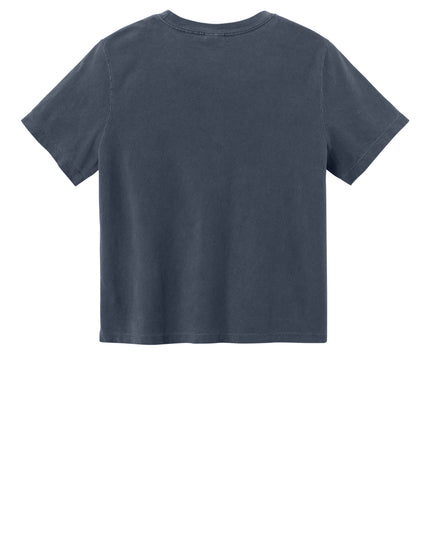 BELLA+CANVAS Women's Heavyweight Garment-Dyed Tee Washed Navy Back