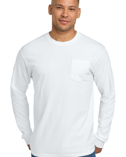 COMFORT COLORS  Heavyweight Ring Spun Long Sleeve Pocket Tee. 4410