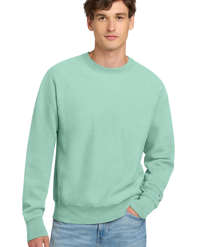 Champion  Reverse Weave  Garment-Dyed Crewneck Sweatshirt. GDS149