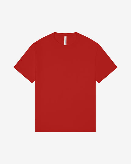 BELLA+CANVAS Drop Shoulder Heavyweight Tee Red Front