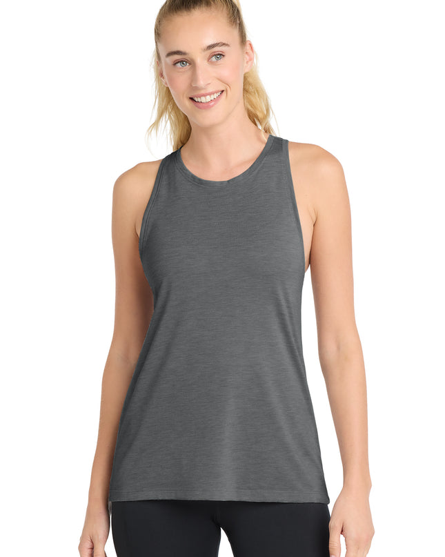 Sport-Tek  Women's PosiCharge  Tri-Blend Wicking Tank. LST402