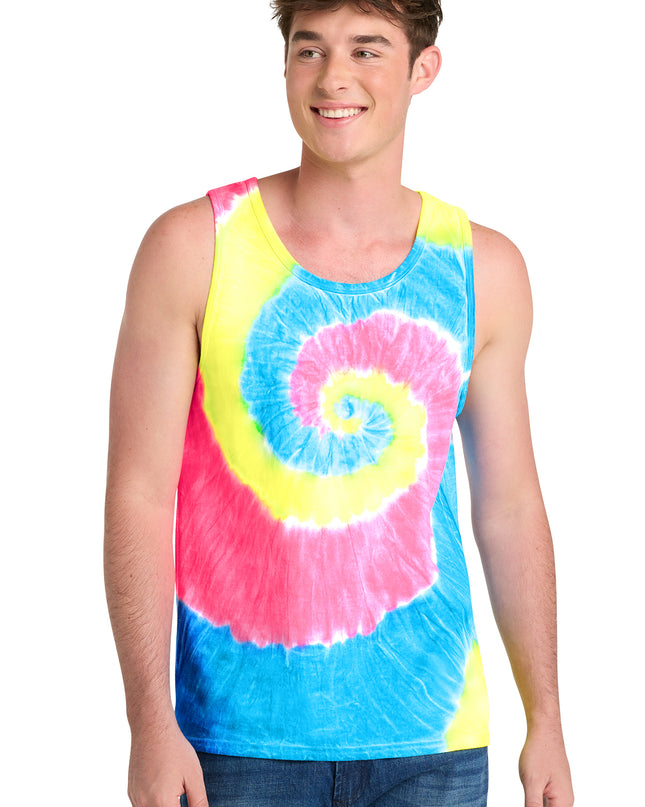 Port & Co Tie-Dye Tank Top.  PC147TT