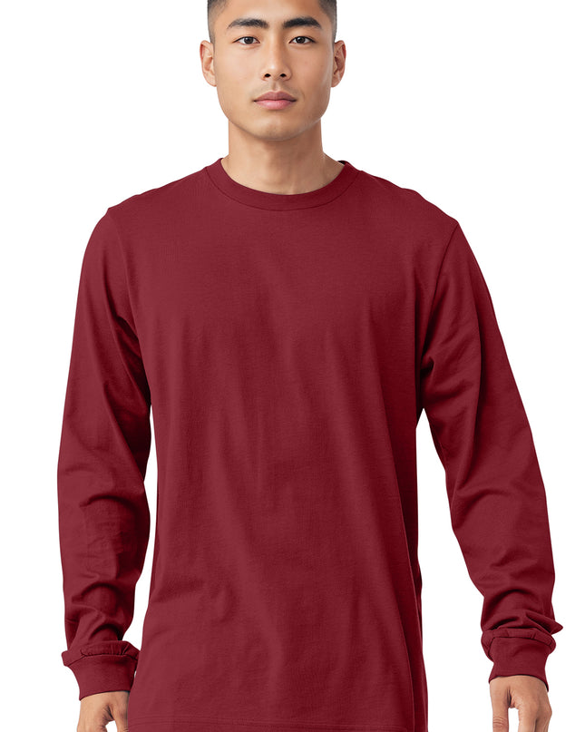 Bella+Canvas Long Sleeve Jersey Tee - Cardinal