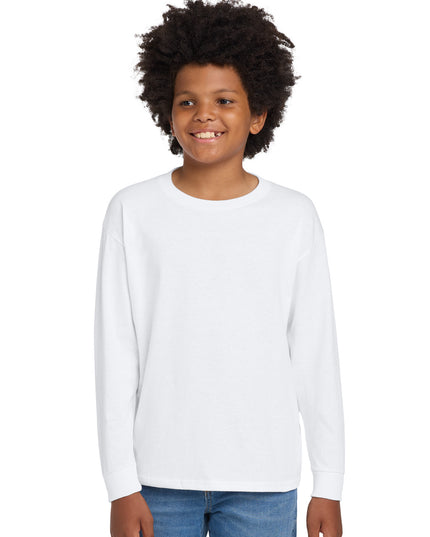Gildan Youth Heavy Cotton 100% Cotton Long Sleeve T-Shirt. 5400B