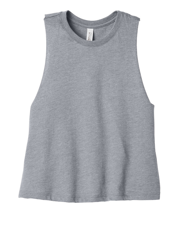BELLA+CANVAS  Women's Racerback Cropped Tank. BC6682