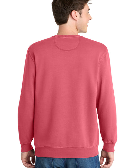 Port & Co Beach Wash Garment-Dyed Crewneck Sweatshirt PC098