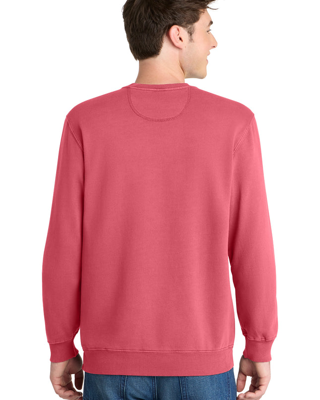 Port & Co Beach Wash Garment-Dyed Crewneck Sweatshirt PC098