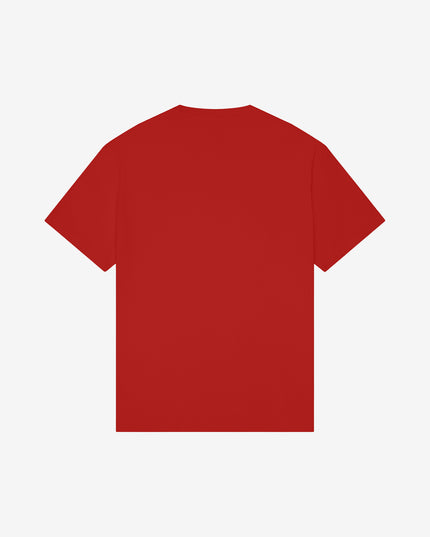 BELLA+CANVAS Drop Shoulder Heavyweight Tee Red Back