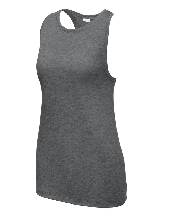 Sport-Tek  Women's PosiCharge  Tri-Blend Wicking Tank. LST402