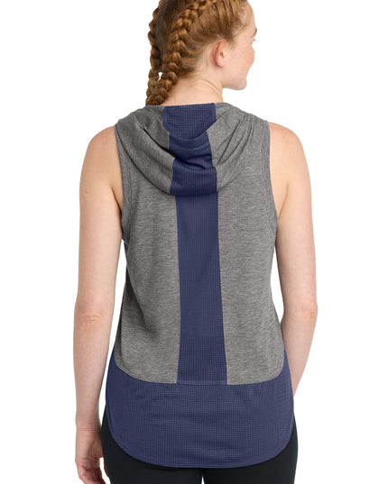 Sport-Tek  Women's PosiCharge  Tri-Blend Wicking Draft Hoodie Tank. LST410